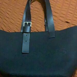 Black Leather Handbag
